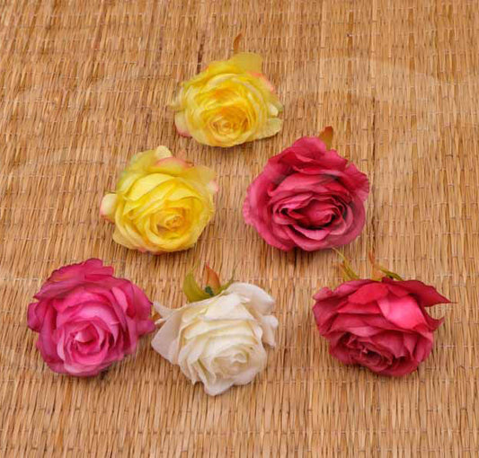 Artificial Rose Head 2.4"