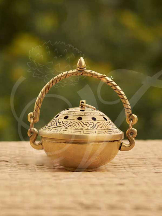 Sambrani Stand Brass 4.5 Inches