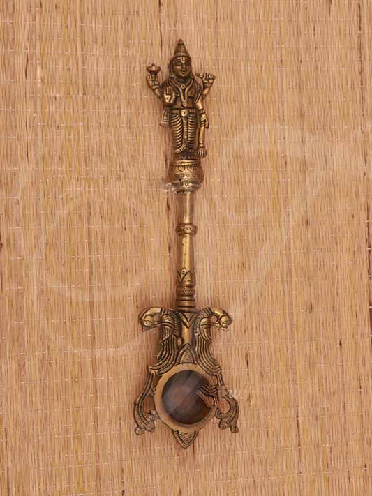 Vishnu Aarathi Stand Brass 11 Inches