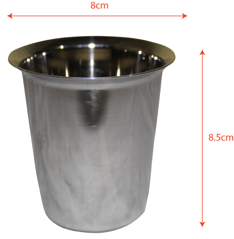 Stainless Steel Tumbler Silver 3.5 inches