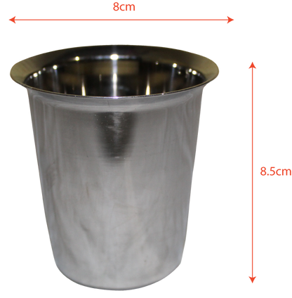 Stainless Steel Tumbler Silver 3.5 inches