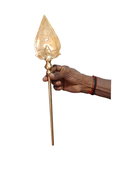 Traditional Lord Murugan Vel, Brass, 45cm, Bhala