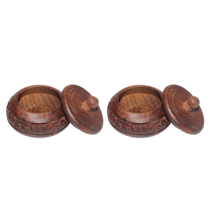 Wooden Round Box