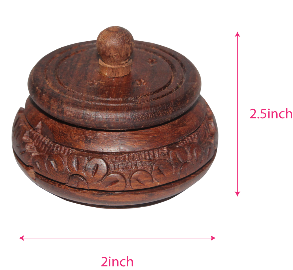 Wooden Round Box